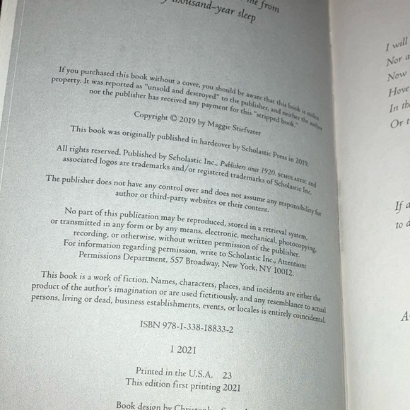 Call Down the Hawk: Book one of the Dreamer Trilogy by Maggie Stiefvater - Picture 5 of 9